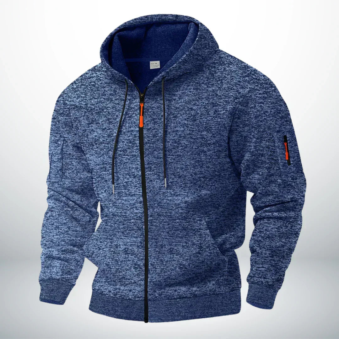 Chaqueta de Forro Polar Térmica con Cremallera para Hombre