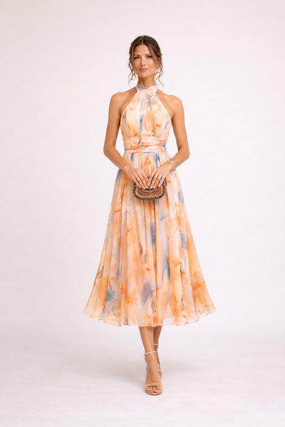 Camila | Vestido Acuarela Pastel