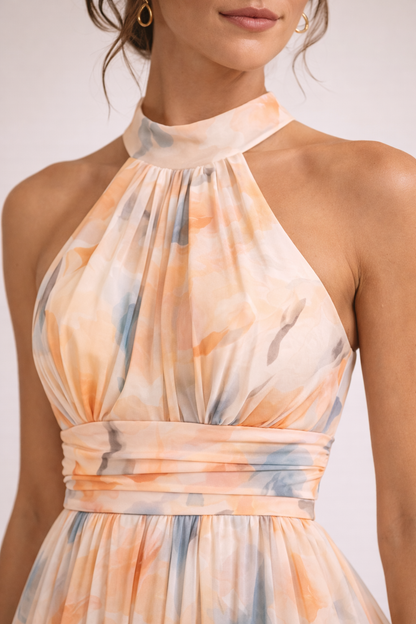 Camila | Vestido Acuarela Pastel