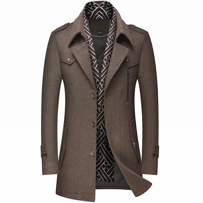 Montague | Abrigo de Invierno de Lana Para Hombre