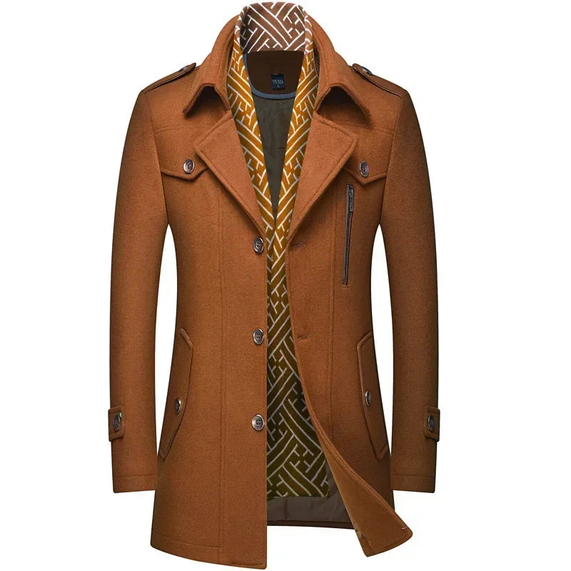 Montague | Abrigo de Invierno de Lana Para Hombre