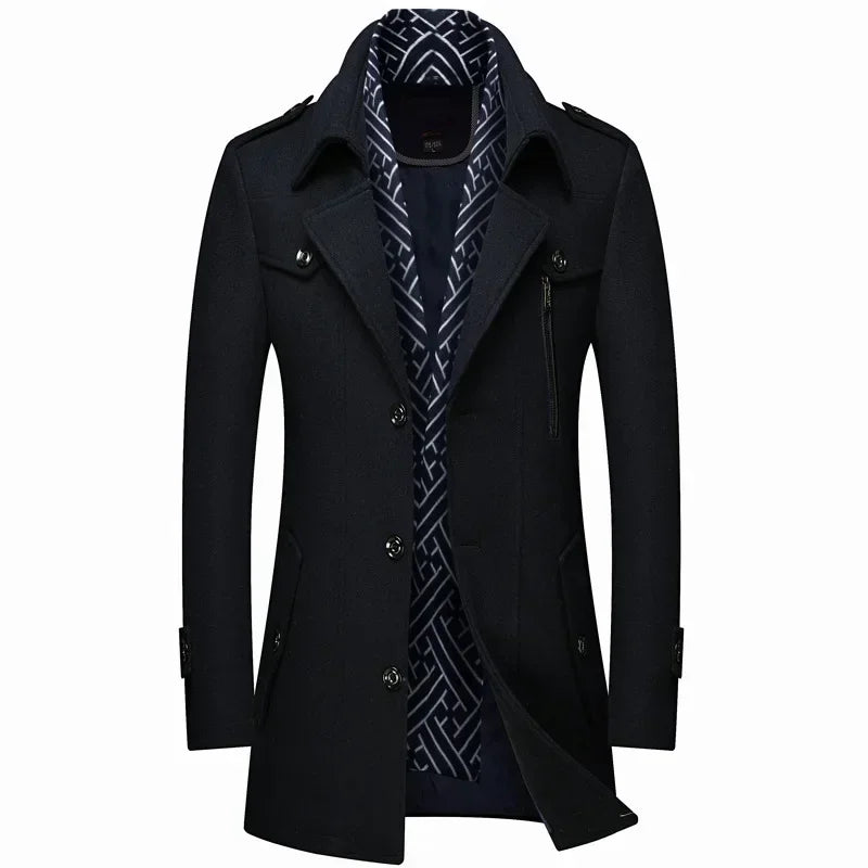 Montague | Abrigo de Invierno de Lana Para Hombre